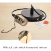 Vintage lampa wisząca E27 z przełącznikiem z łańcuszkiem [13030000329]
